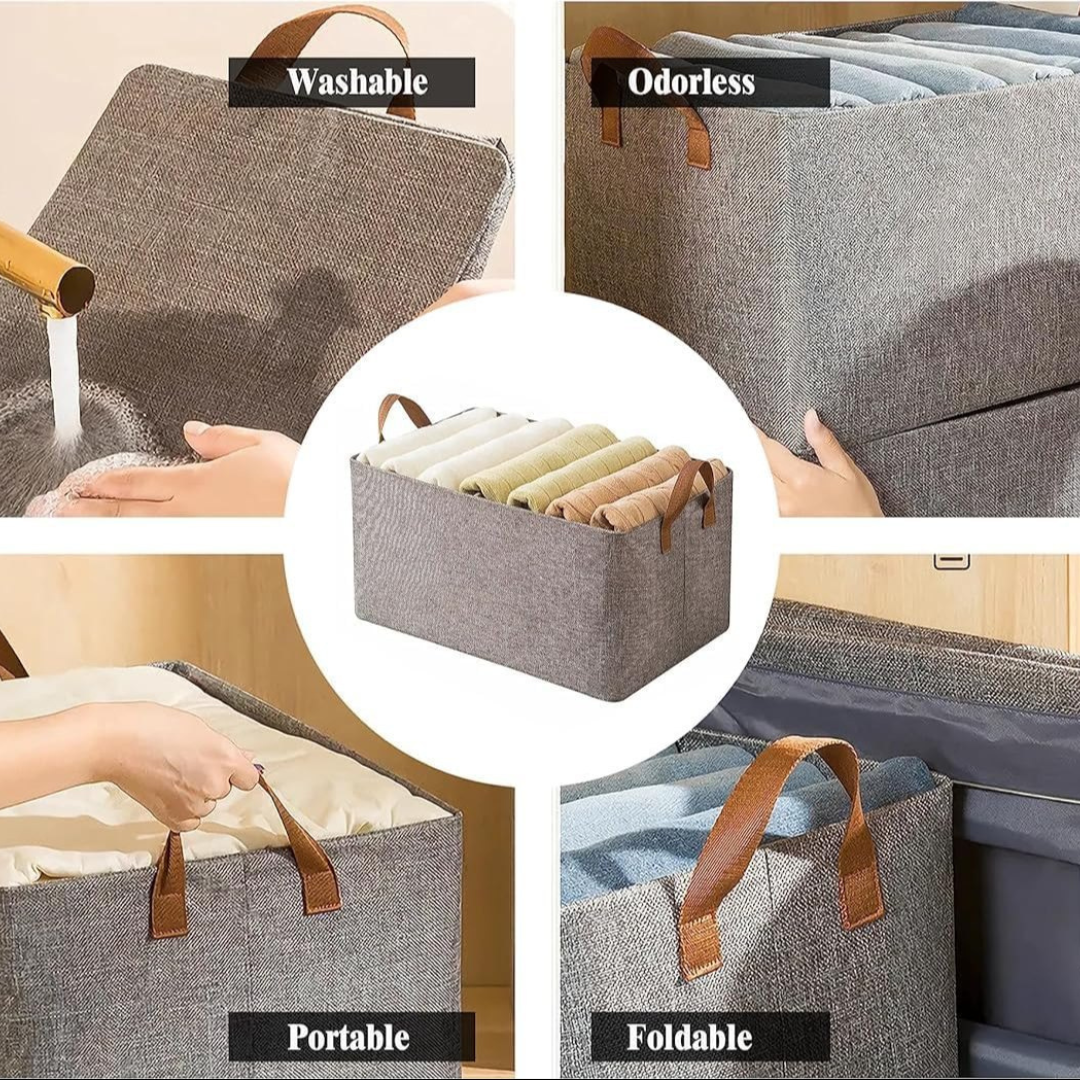 Declutter Your Home with the Premium Fabric Storage Box!